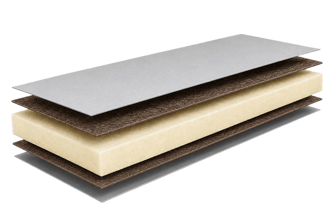 NFRP sandwich layup